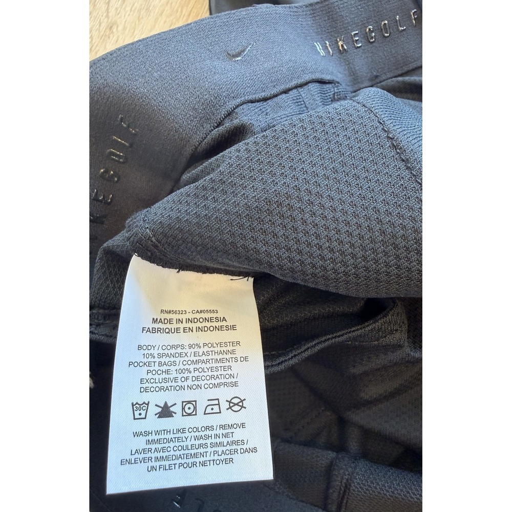 Nike Golf Shorts Mens 32 Black Dri-Fit Hybrid Stretch Flat Front 10" CU9740-010 - Picture 7 of 7